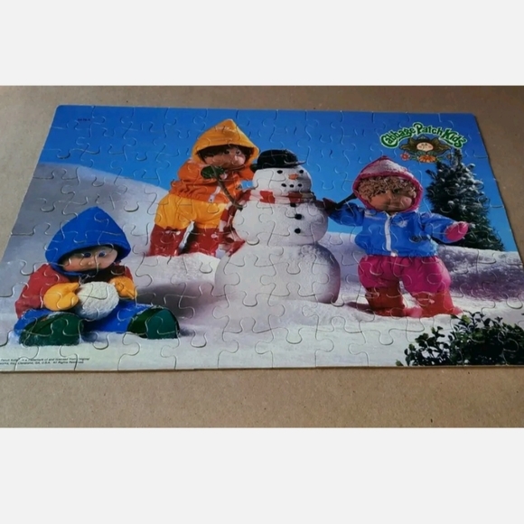 Vintage Cabbage Patch Kids Snowman 100 Piece Puzzle - Picture 2 of 8
